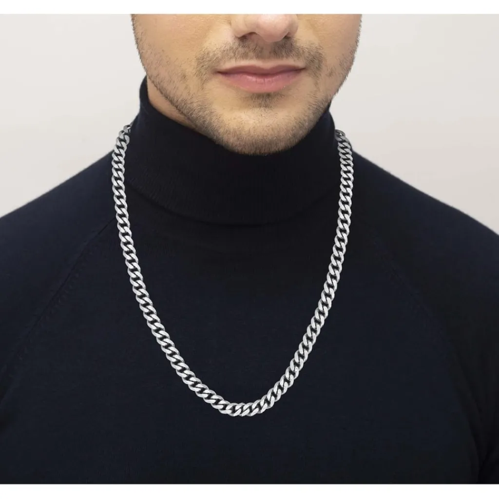 Jewellery-Watches*Boss Cuban Chain For Him Necklace in Silver