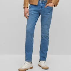 Jeans*Boss Delaware3-1 Slim-Fit Jeans in Turquoise