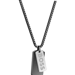 Jewellery-Watches*Boss Devon Box Chain Necklace in Black