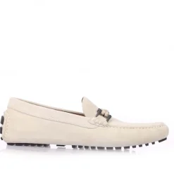 Shoes|Footwear*Boss Driver Moccasin Shoes in White