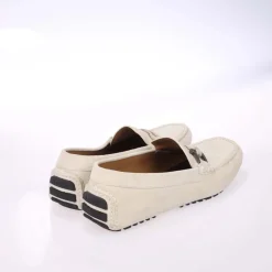 Shoes|Footwear*Boss Driver Moccasin Shoes in White
