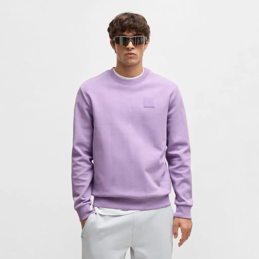 Sweatshirts*Boss Drop Needle Crewneck Sweatshirt in Purple