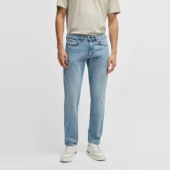 Jeans*Boss Five Pocket Design Regular Fit Jeans in Blue