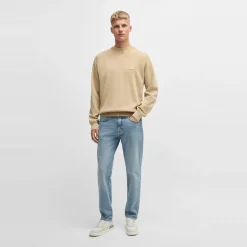 Jeans*Boss Five Pocket Design Regular Fit Jeans in Blue