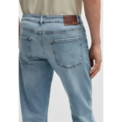 Jeans*Boss Five Pocket Design Regular Fit Jeans in Blue