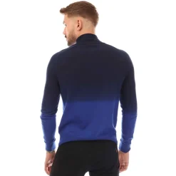 Knitwear*Boss Gesso Half Zip Sweater in Blue