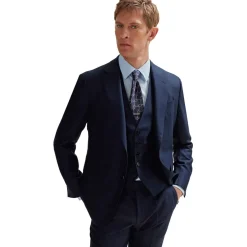 Formalwear*Boss Harvers 3pcs Slim Fit Suit Jacket in Blue