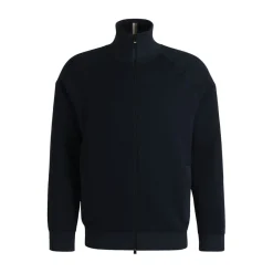 Knitwear*Boss H-Domico Full-Zip Cardigan in Dark Blue