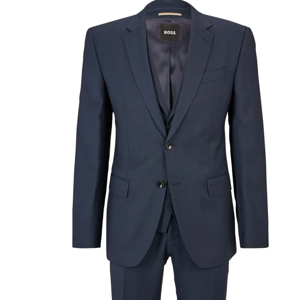 Formalwear*Boss H-Huge 3 Piece Suit in Dark Blue
