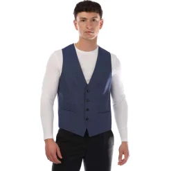 Formalwear*Boss Huge6 Waistcoat in Blue