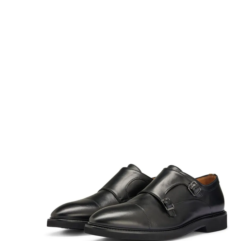 Shoes*Boss Jerrard Monk Shoes in Black