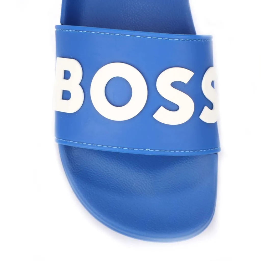 Beach Shoes*Boss Kirk Sliders in Blue