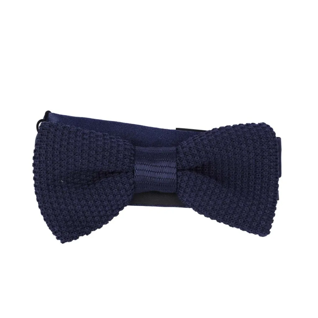 Formalwear*Boss Knitted Bow Tie in Dark Blue