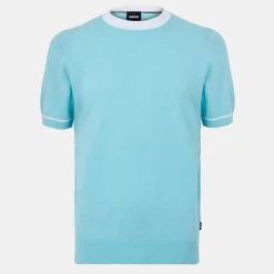 Knitwear*Boss Knitted T-Shirt in Green