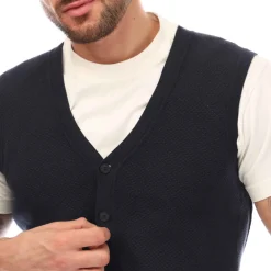 Knitwear|Coats And Jackets*Boss Kortility Vest in Dark Blue