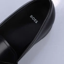 Shoes*Boss Leather Loafers in Black