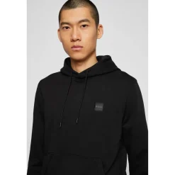 Hoodies*Boss Logo Patch Hoodie in Black