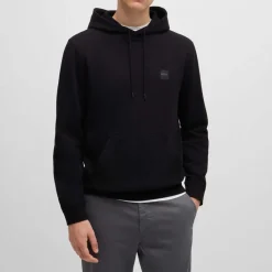 Sweatshirts*Boss Logo Patch Hoodie in Black