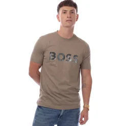 T-Shirts And Vests*Boss Logo Print T-Shirt in Green