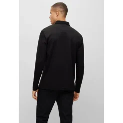 Polo Shirts*Boss Long Sleeve Polo Shirt in Black