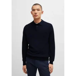 Polo Shirts*Boss Long Sleeve Regular Fit Sweater in Black