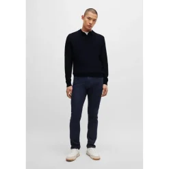 Polo Shirts*Boss Long Sleeve Regular Fit Sweater in Black