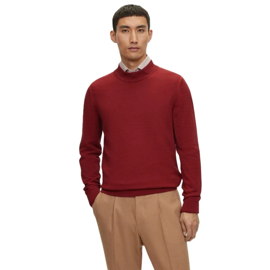 Knitwear*Boss Maguno Jmpr in Red