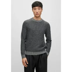 Knitwear*Boss Marameo Crew Neck Regular Fit Sweater in Black