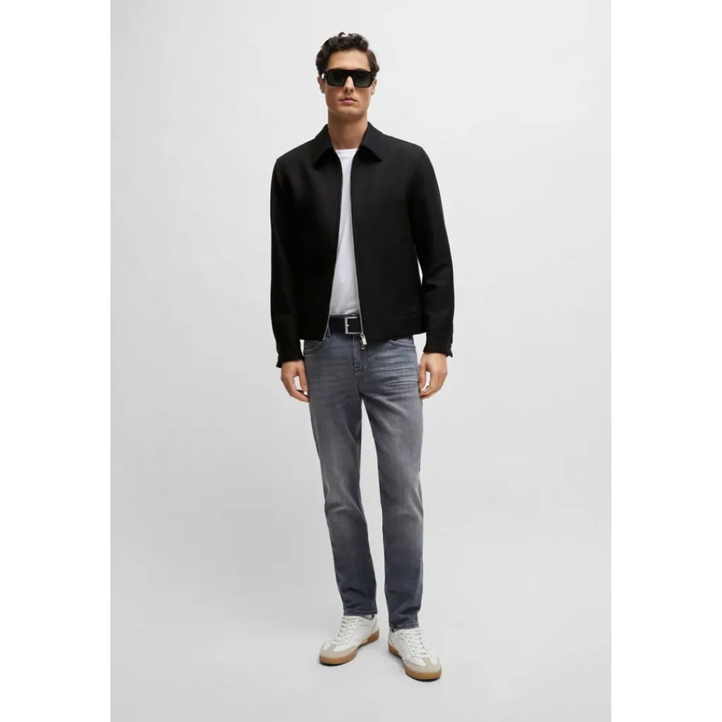 Jeans*Boss Mens Charleston4 10219924 04 Slim Fit Jeans in Grey