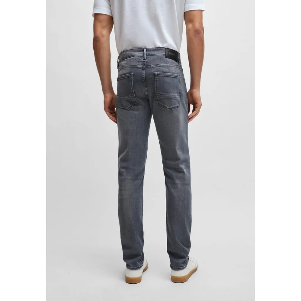 Jeans*Boss Mens Charleston4 10219924 04 Slim Fit Jeans in Grey