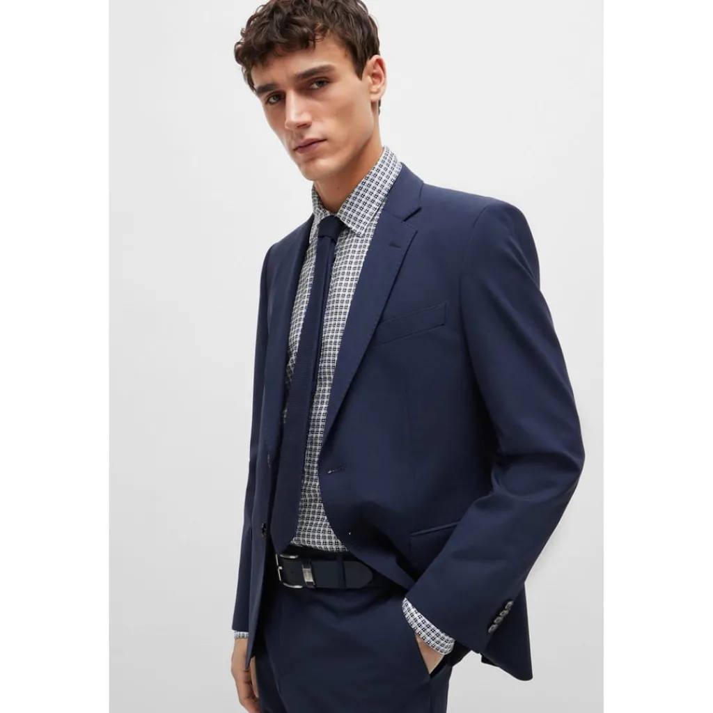 Shirts*Boss Mens H Liam Kent C1 243 10261351 01 Oxford Shirt in Blue