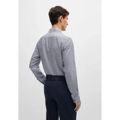 Shirts*Boss Mens H Liam Kent C1 243 10261351 01 Oxford Shirt in Blue