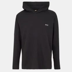 Hoodies*Boss Mens Waffle Ls Shirt H. 10269584 01 Hoody in Black