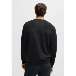 Knitwear*Boss Momentum-X Crewneck Sweater in Dark Blue