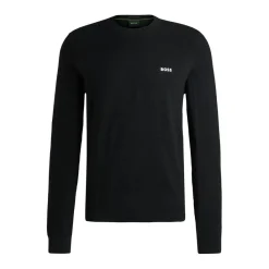 Knitwear*Boss Momentum-X Crewneck Sweater in Black