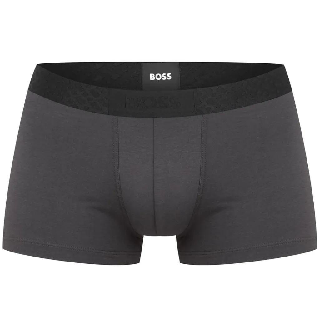 Underwear And Socks*Boss Monogram 3 Pack Boxer Trunks in Black