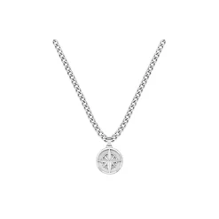 Jewellery-Watches*Boss North Stainless Steel Compass Necklace in Silver