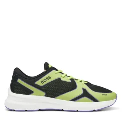 Fitness And Gym Footwear|Running Shoes*Boss Owen Mixed Material Trainers in Green
