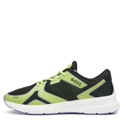 Fitness And Gym Footwear|Running Shoes*Boss Owen Mixed Material Trainers in Green