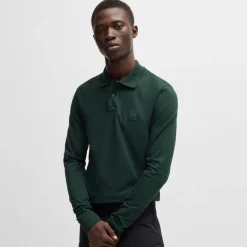 Polo Shirts*Boss Passerby Long Sleeve Polo Shirt in Green