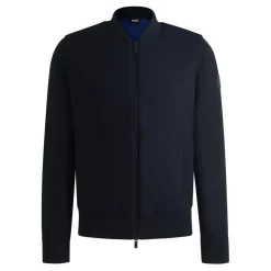 Coats And Jackets*Boss P-Eflano Regular-Fit Knitted Bomber Jacket in Dark Blue