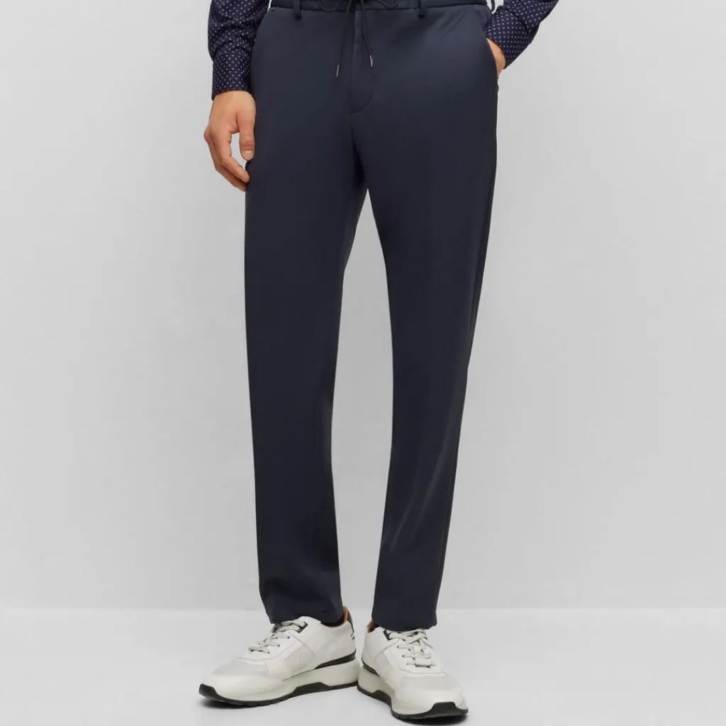 Formalwear*Boss P-Genius Slim-Fit Pants in Blue