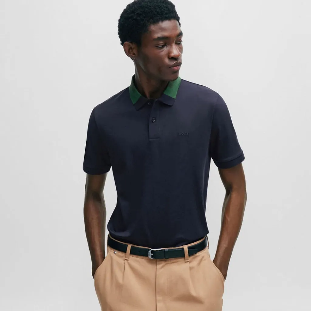 Polo Shirts*Boss Phillipson 116 Polo Shirt in Dark Blue