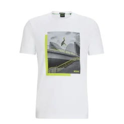 T-Shirts And Vests*Boss Photo Print T-Shirt in White