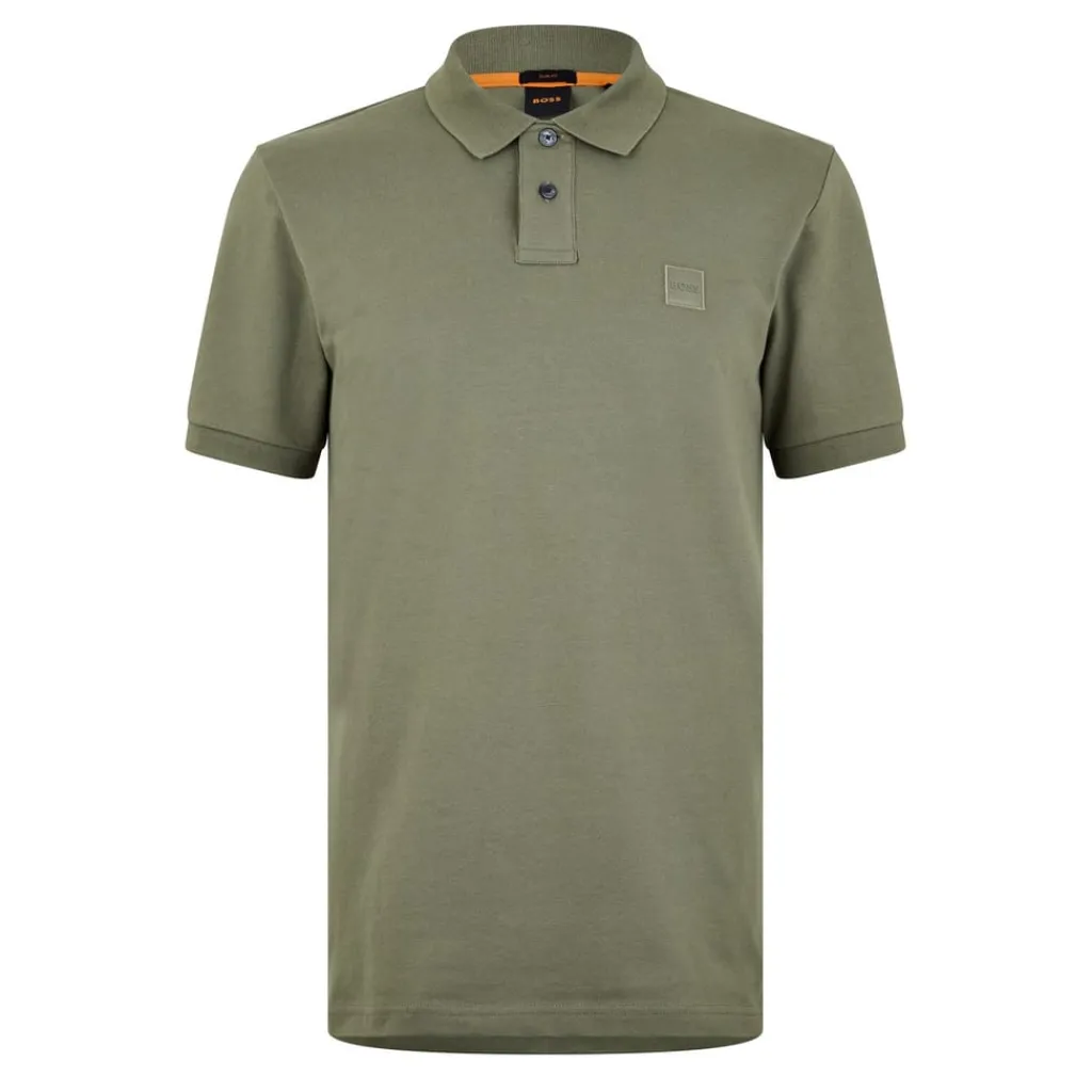 Polo Shirts*Boss Piqué Polo Top in Green