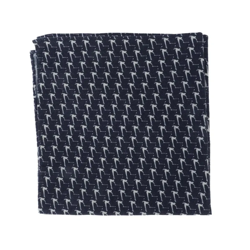 Assorted*Boss Pocket Square in Dark Blue