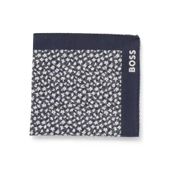 Assorted*Boss Pocket Square in Dark Blue