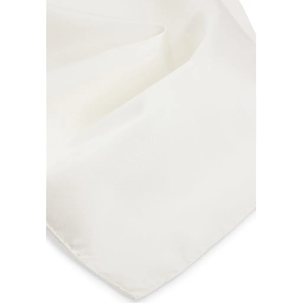 Assorted*Boss Pocket Square in White