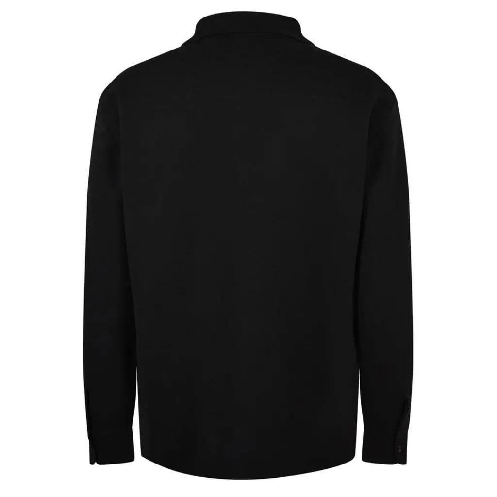 Knitwear*Boss Regular Fit Long Sleeve Shirt in Black