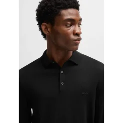 Knitwear*Boss Regular Fit Long Sleeve Sweater in Black